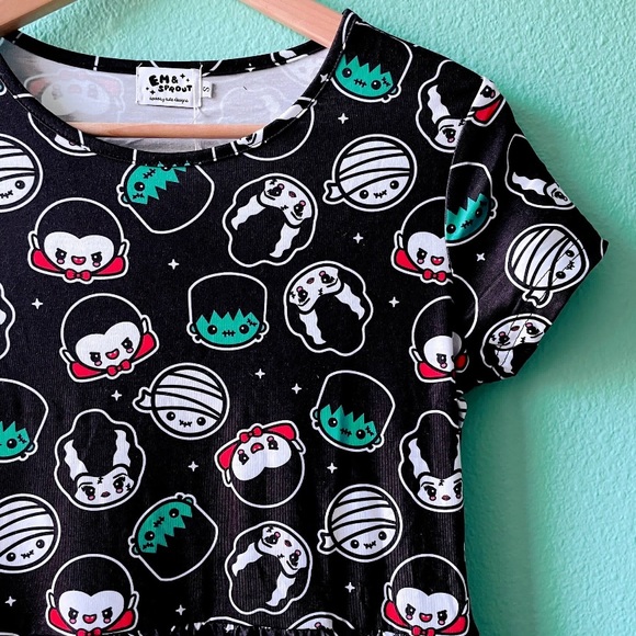 Monsters Babydoll Dress 4X - Picture 2 of 3